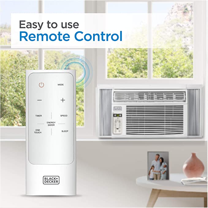 Window Air Conditioner with Remote Control ,12000 BTU, Cools Up to 550 Square Feet, Energy Efficient, White