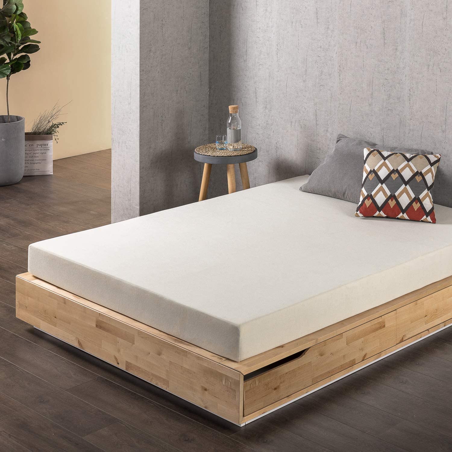 Best Price Mattress 6 Inch Memory Foam Mattress, Calming Green Tea Infusion, Pressure Relieving, Bed-in-a-Box, CertiPUR-US Certified, Queen