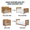 DaVinci Twin/Full Size Bed Conversion Kit in Ebony