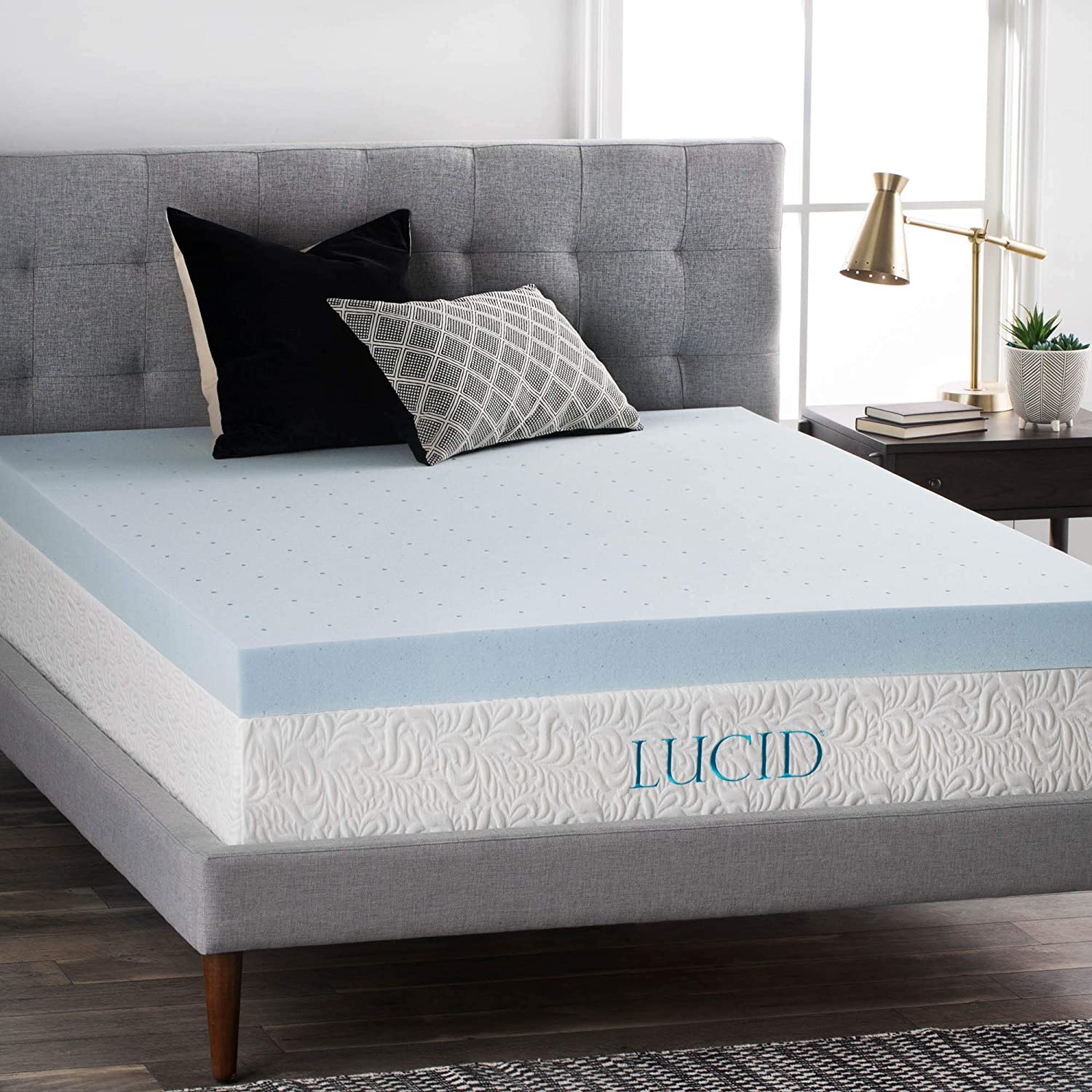 4 Inch Gel Memory Foam Mattress Topper-Ventilated Design-Ultra Plush-Full