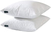 22x22 Decorative Throw Pillow Inserts-Down Feather Pillow Inserts-Square-Cotton Fabric-Set of 2-White