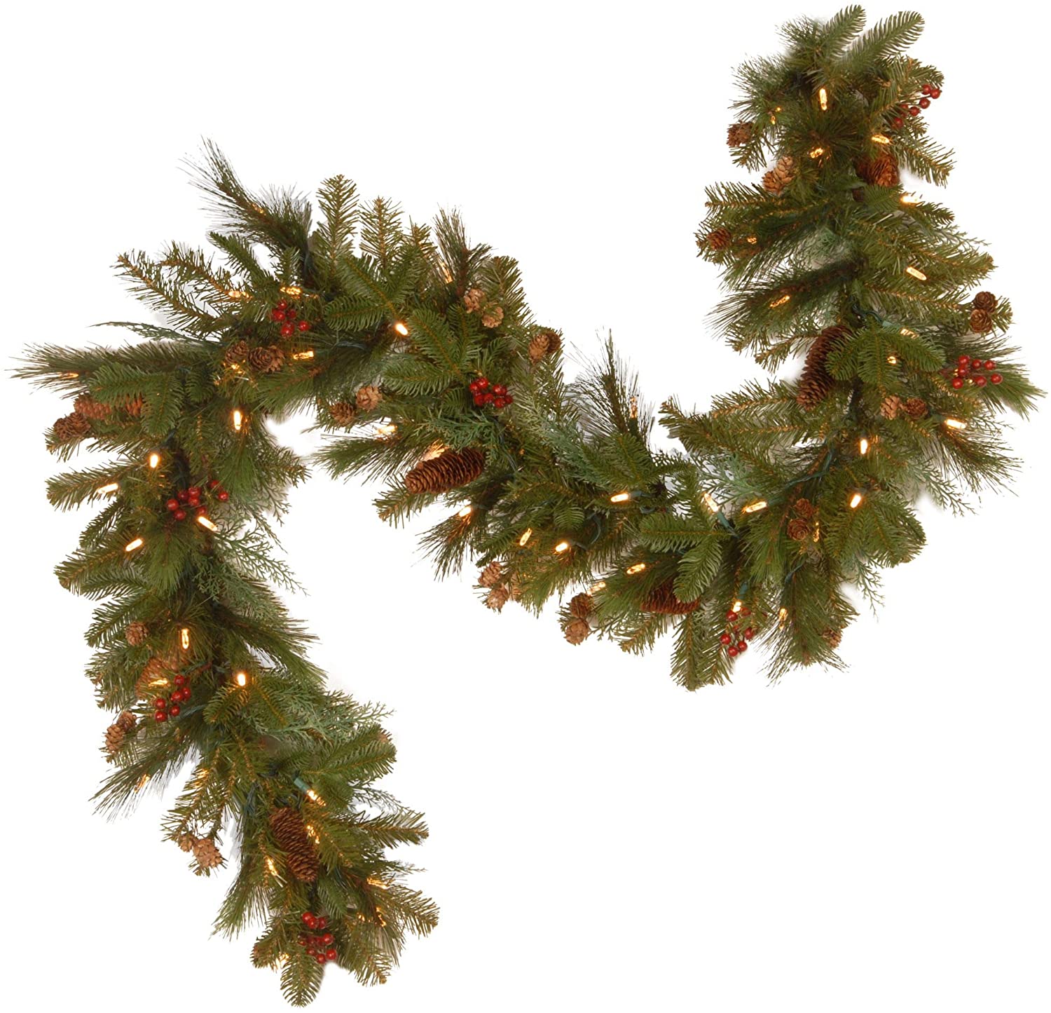 6' Pre-Lit Artificial Christmas Garland - Soft White LED Lights