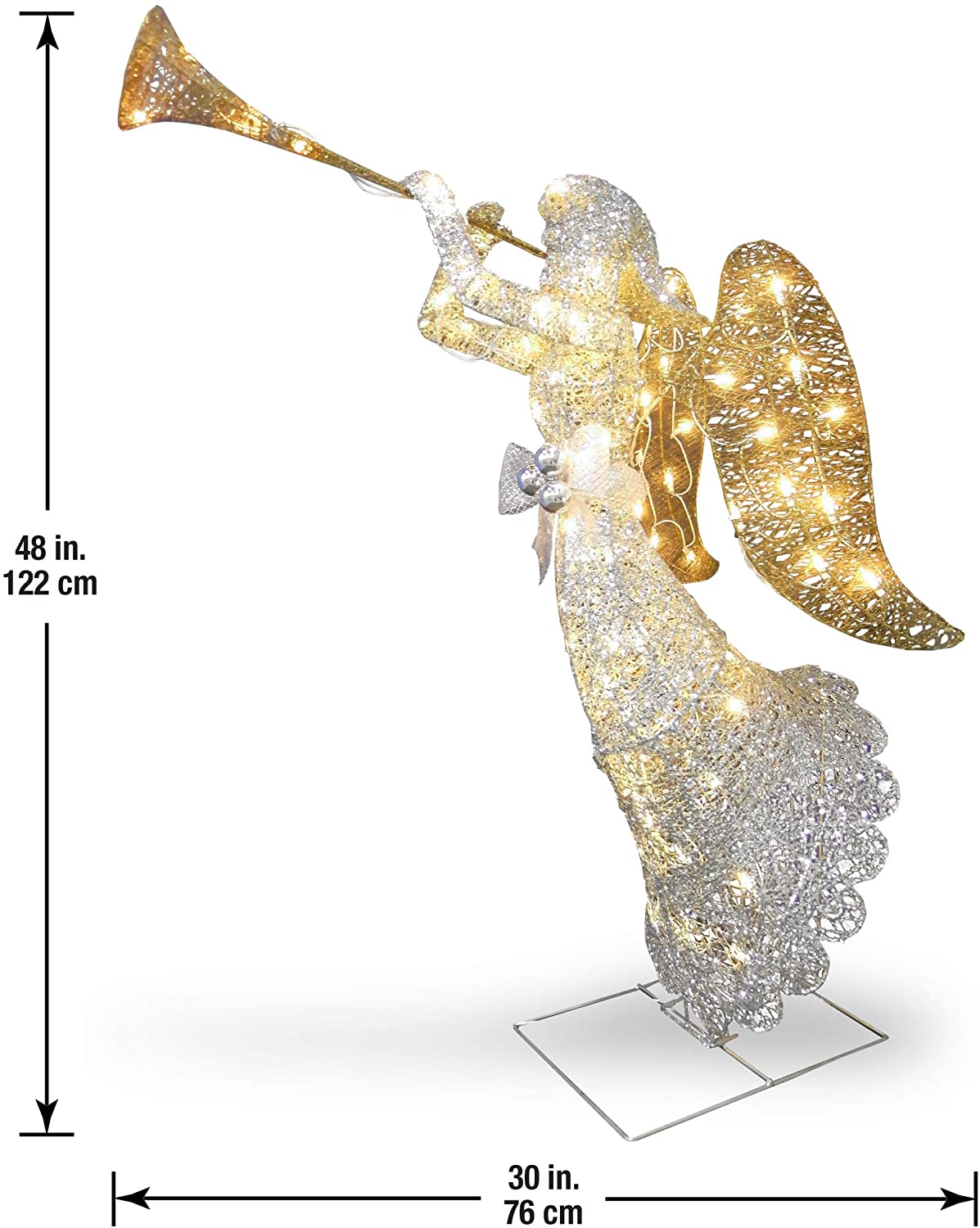 48" Champagne Angle with Warm White Lights (#K5594)