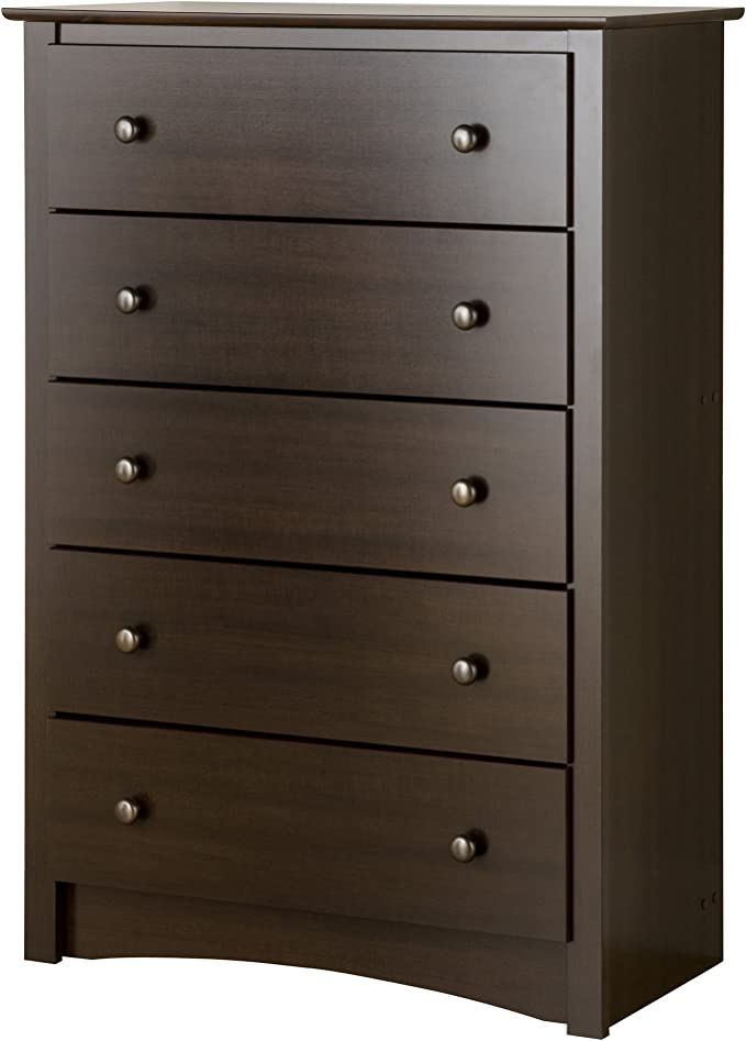 Fremont 5 Drawer Chest, Espresso Brown