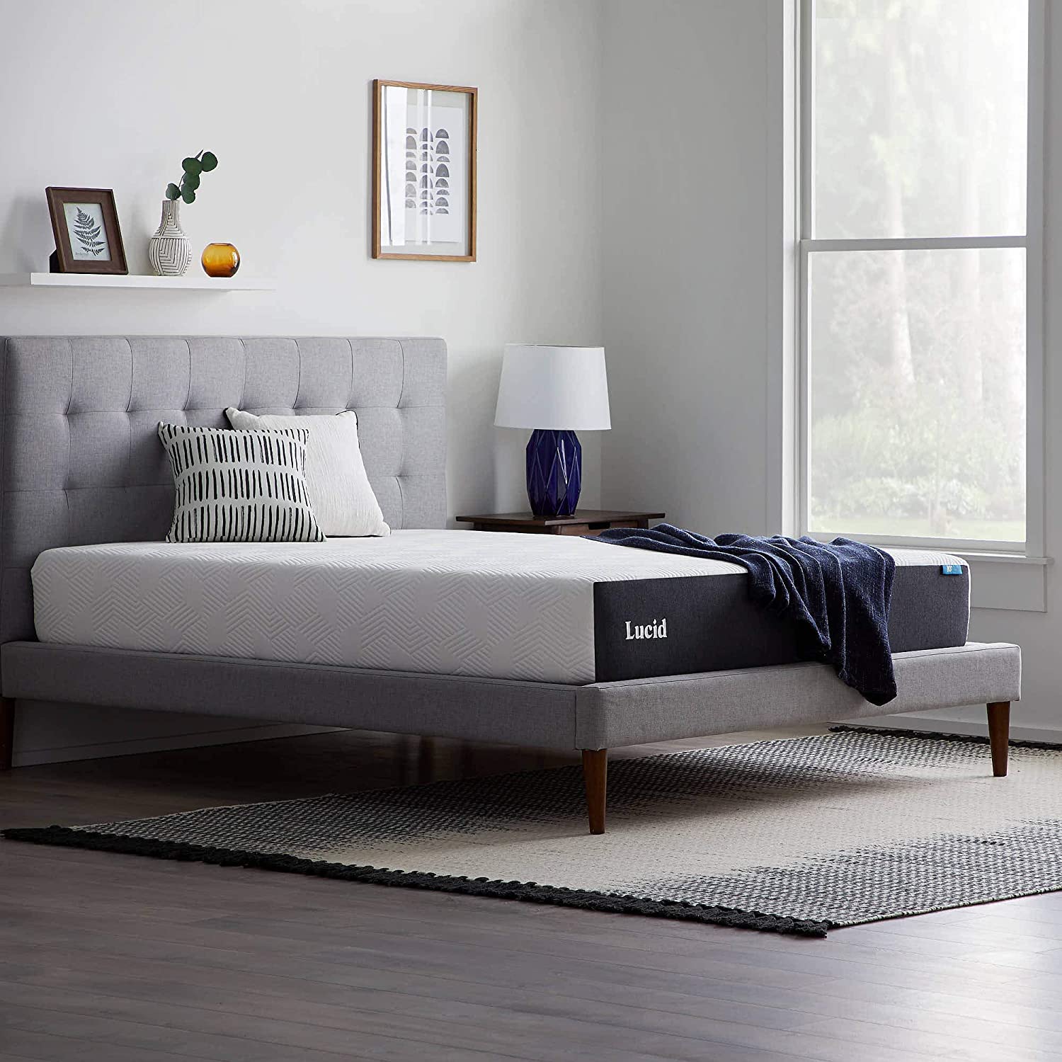 10 Inch Memory Foam- Queen Mattress – Firm – Gel Infusion – Hypoallergenic Bamboo Charcoal- Mattress in a Box