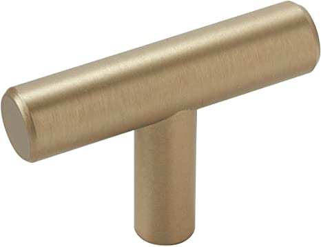 Bar Pulls 1-15/16 in (49 mm) Length Golden Champagne Cabinet Knob - 10 Pack