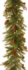 6' Pre-Lit Artificial Christmas Garland - Soft White LED Lights