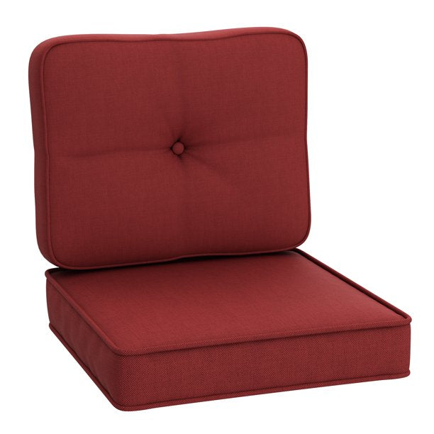 45x25 in. Indoor Outdoor Deep Seat Cushion Set,Solid Waterproof Patio Chair Cushions Set for Outdoor Patio Furniture