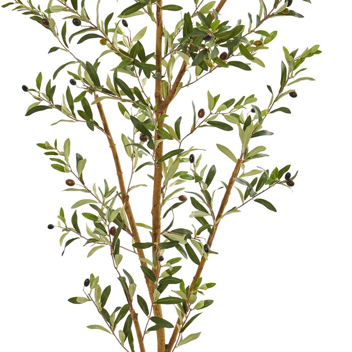 77'' Faux Olive Tree in Planter