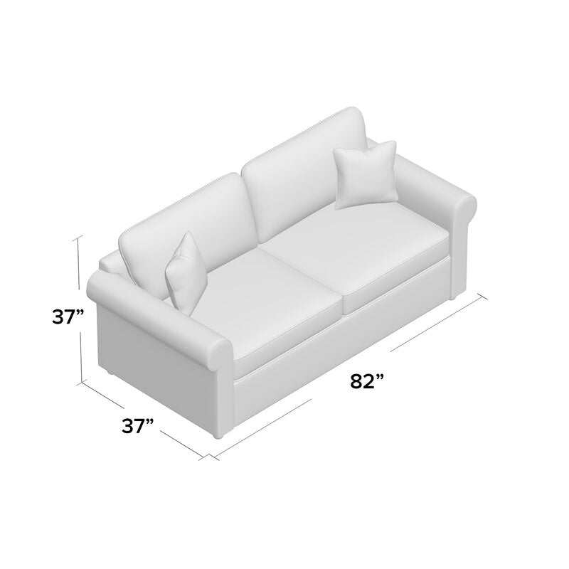 82'' Rolled Arm Slipcovered Sofa Bed OP107