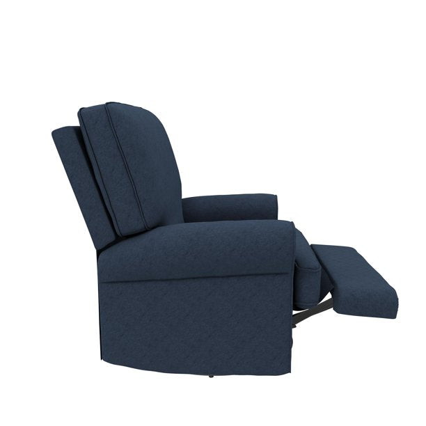 Baby Relax Tiana Swivel Glider Recliner Nursery Chair, Navy
