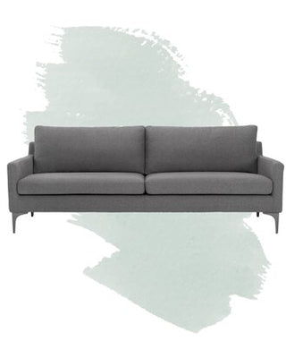 86" Wide Velvet Square Arm Sofa AllModern Fabric PC156