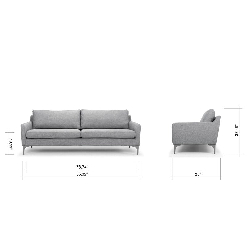 86'' Square Arm Sofa CA244