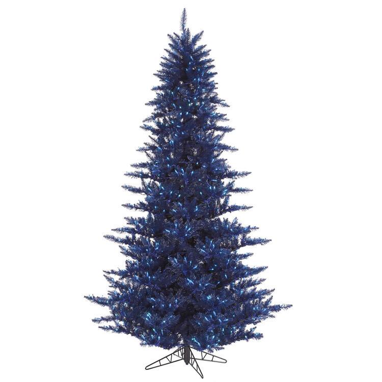 3' Navy Blue Fir Artificial Christmas Tree with Lights (#K4319)