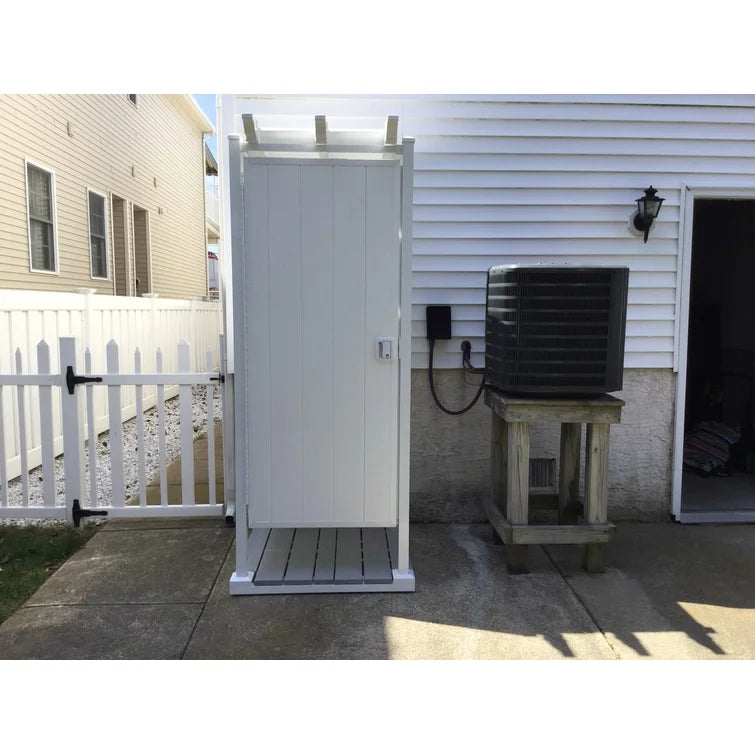 88" H Plastic Free Standing Outdoor Shower *AS IS