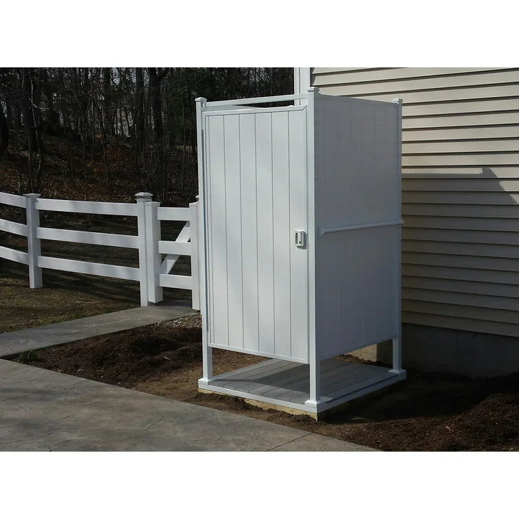 88" H Plastic Free Standing Outdoor Shower *AS IS