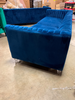 AVIATOR BLUE  VELVET SOFA