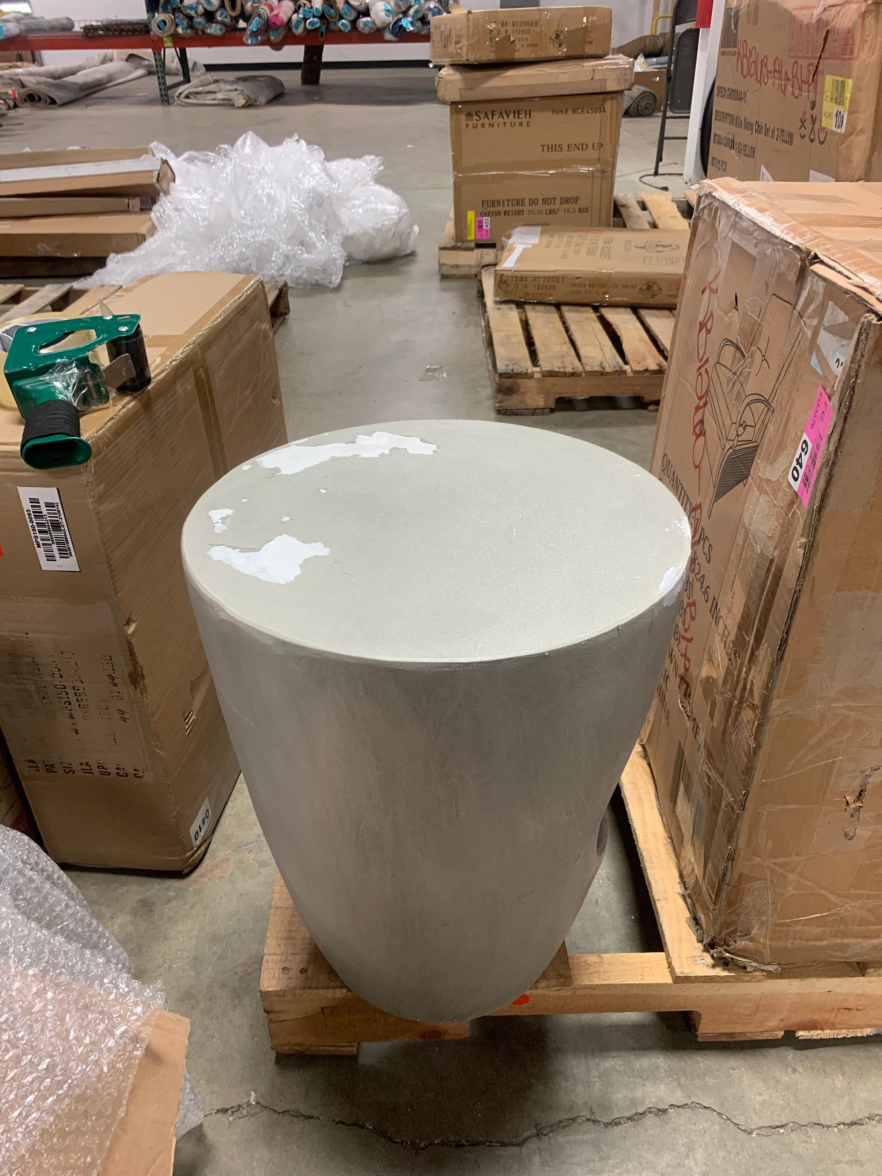 Belmin Stone/Concrete Side Table (AS IS)
