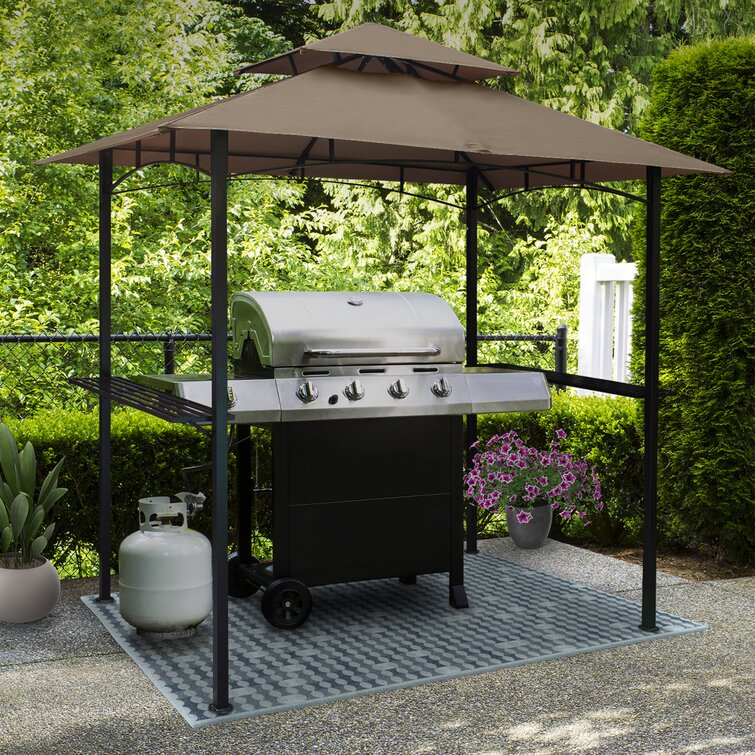 8 Ft. W x 5 Ft. D Steel Grill Gazebo