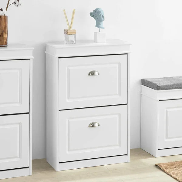 8 Pair Stackable Shoe Storage Cabinet