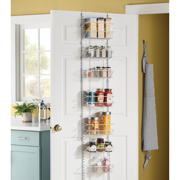 12'' White 8 Tier Cabinet Door Organizer #HA242