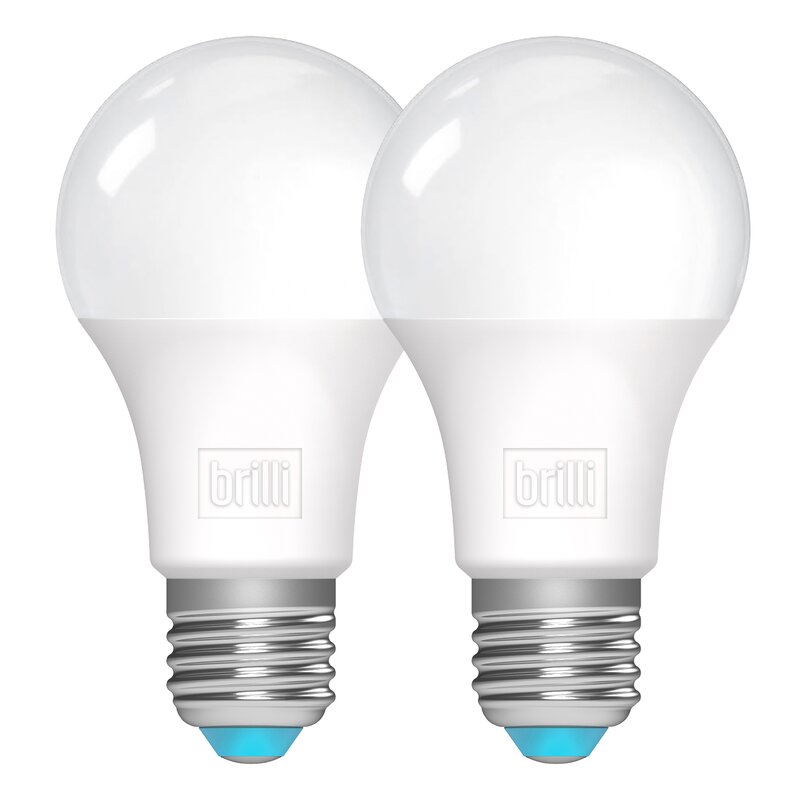 8 Watt (60 Watt Equivalent), A19 LED, Dimmable Light Bulb, Daylight (5000K) E26/Medium (Standard) Base (Set of 2) pt206