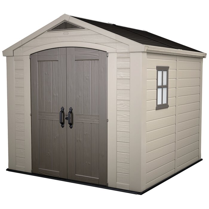8 ft. W x 8 ft. D Plastic Storage Shed K7567 (2 Boxes)