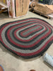 Super Area Rugs Classic Hartford Braided Rug for Indoor/Outdoor Use, Spanish Red,4' X 6' Oval KBRUG112