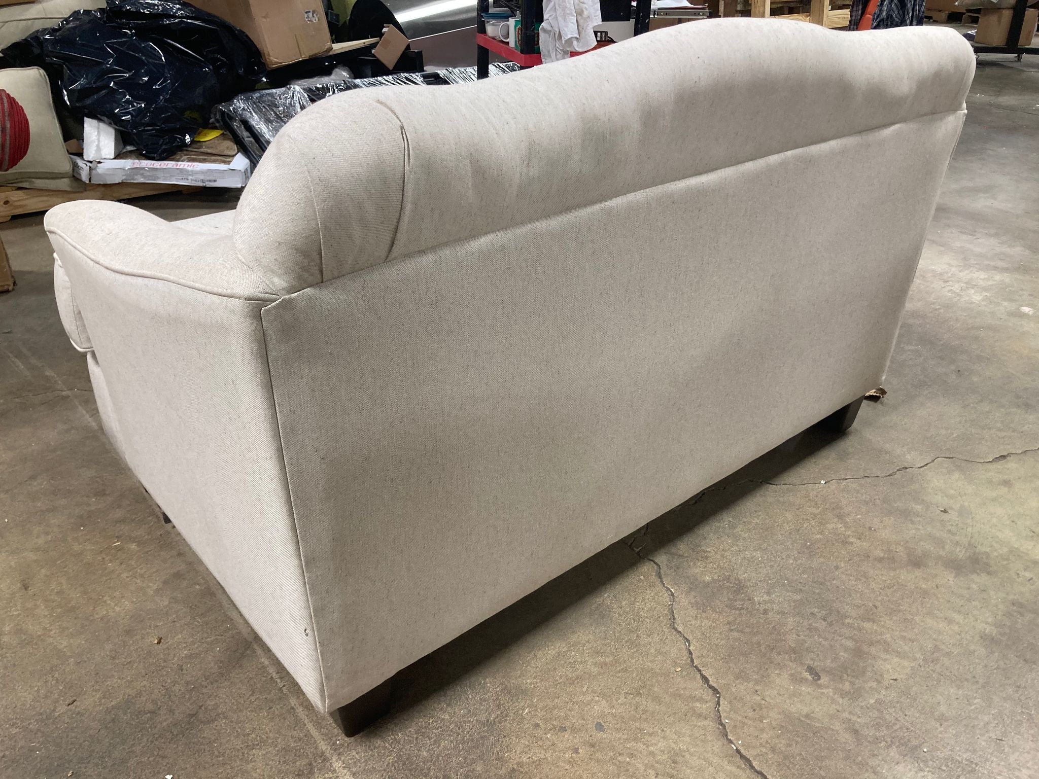 Beverly 62" Recessed  Arm Loveseat with Reversible Cushions
