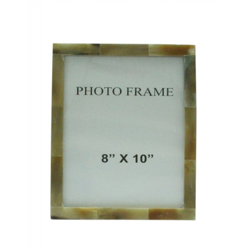 8" X 10" HORN FRAME BROWN