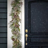 9 ft. HGTV Home Collection Pre-Lit Cozy Winter Garland - Green
