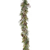9 ft. HGTV Home Collection Pre-Lit Cozy Winter Garland - Green
