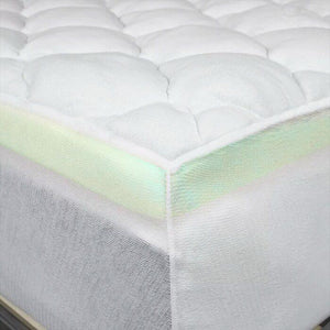 Double Thick Memory Foam and Down Alternative Mattress Topper - Twin XL (#252)