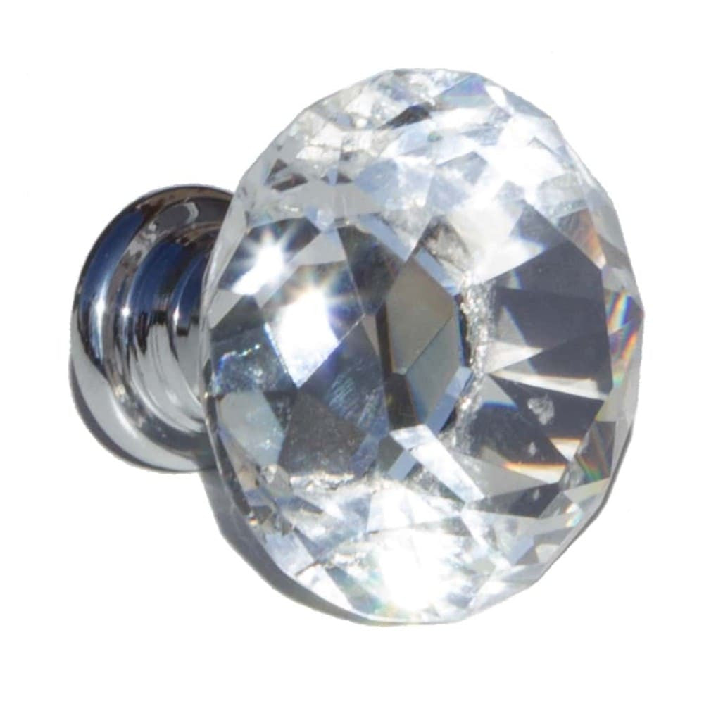 1-1/8 Inch Diamond Crystal Cabinet Knob, (Set of 10)