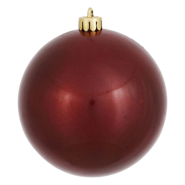 12" Burgundy Candy Finish Ball Ornament