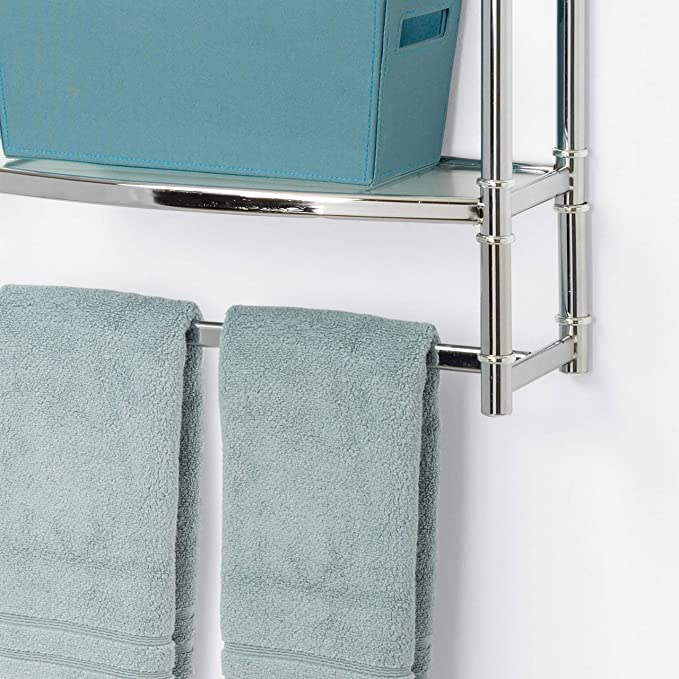 Zenna Wall Shelf, Chrome