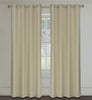 LJ Home Fashions 491 Maestro Linen Look Grommet Curtain Panels (Set of 2) 54