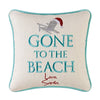 Gone to The Beach Decorative Accent Throw Pillow, B45-DS100
