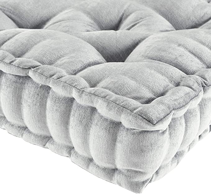 20"x20" Oversize Diah Poly Chenille Square Floor Pillow