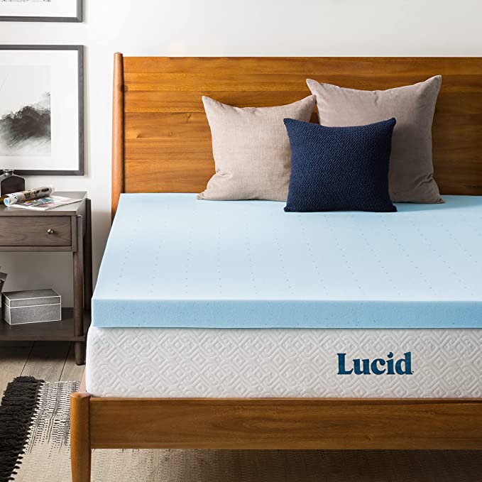 3 Inch Mattress Topper California King - Gel Infused Memory Foam – Memory Foam Mattress Topper California King – Ventilated Design – CertiPur Certified