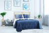 Barefoot Bungalow Embry Indigo, 3-Piece Full/Queen Quilt Set, Blue