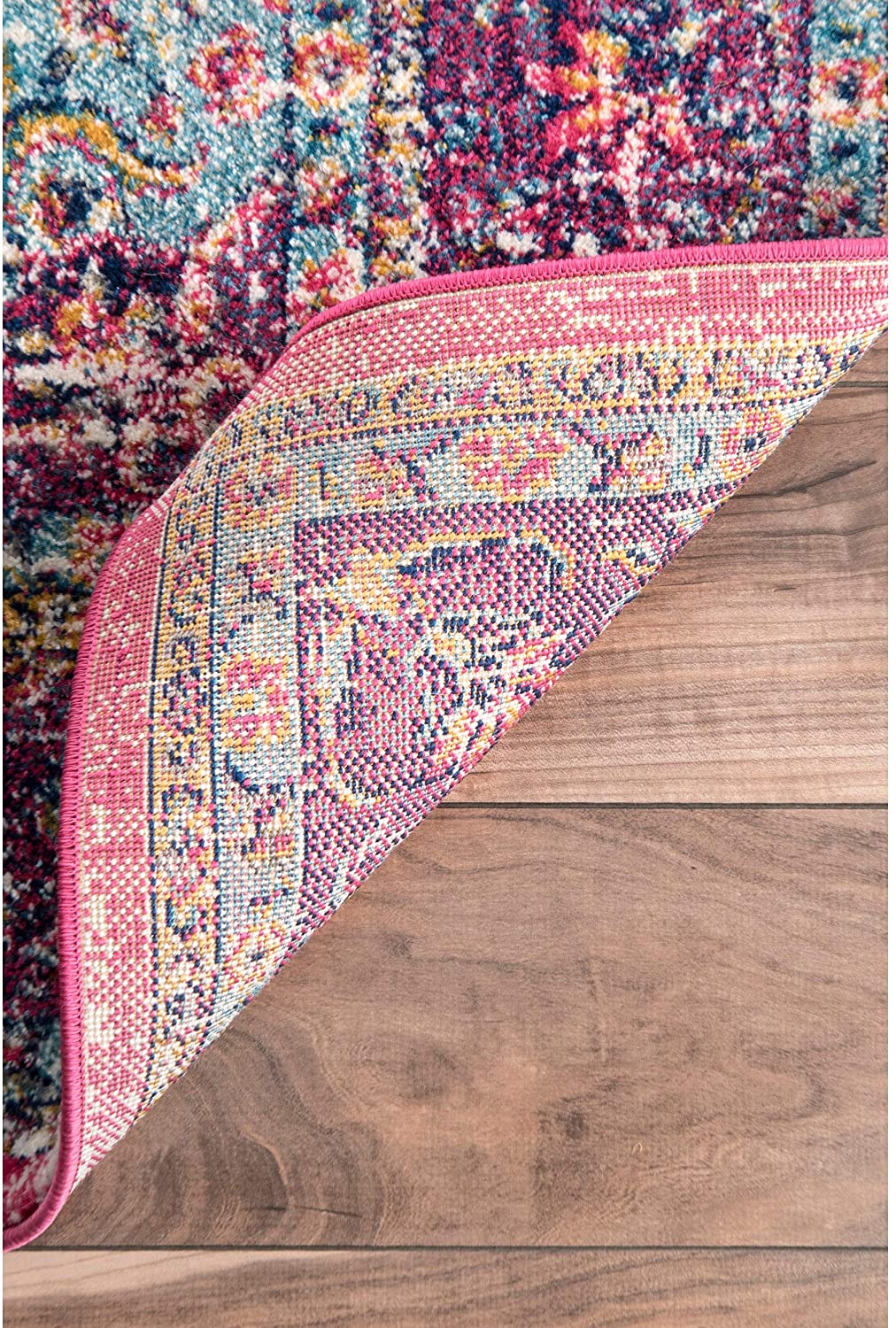 nuLOOM Persian Verona Distressed Accent Rug, 2' x 3', Pink