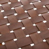 Safavieh Home Amalia  Dark Brown Leather Weave Bench Dr100