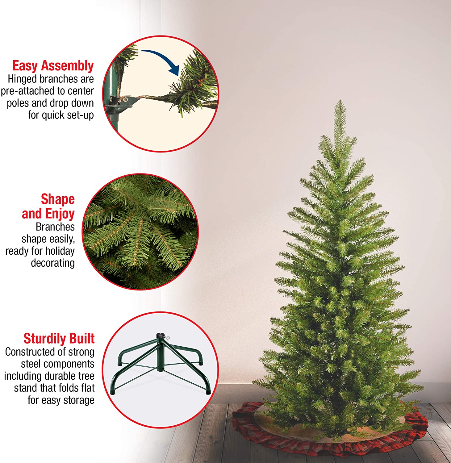 4' Kingswood Fir Pencil Artificial Christmas Tree (#K6808)