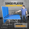 Indoor 15mm Ping Pong Table with Quick Clamp Ping Pong Net Set - Single Player Playback Mode - Regulation Size Table Tennis Table - Compact Storage Ping Pong Table