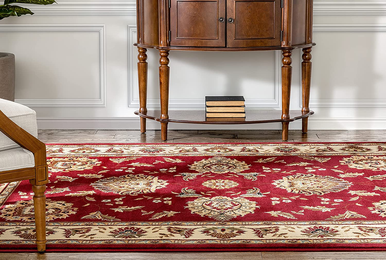 Well Woven Timeless Abbasi Red Traditional Area Rug 3'11" X 5'3"