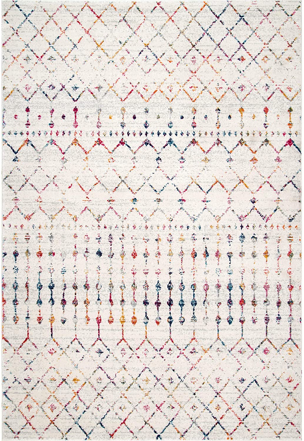 nuLOOM Moroccan Blythe Area Rug, 10' Square, Light Multi KRUG343-P22