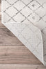nuLOOM Moroccan Blythe Area Rug, 8' x 10', Grey/Off-white