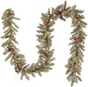 9' Dunhill Fir Pre-Lit Garland with Clear Lights (#K5702)
