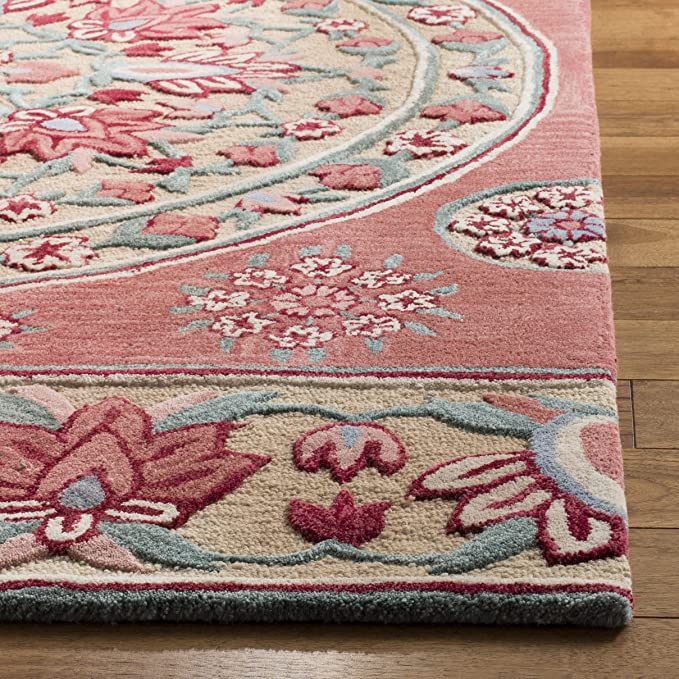 Bellagio Collection 2'3" x 9' Red/Beige Handmade Medallion Premium Wool Entryway Foyer Living Room Bedroom Kitchen Runner Rug